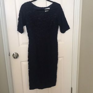 Dark navy blue lace dress